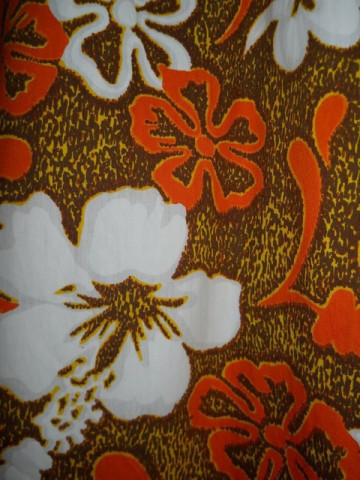 Rochie maxi vintage print punctiform si flori anii '70