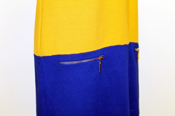 Rochie mini bicolora repro anii '60
