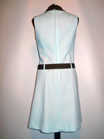 Rochie mod bleu si maro anii '60