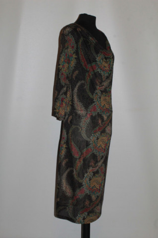 Rochie print paisley Cacharel anii 70