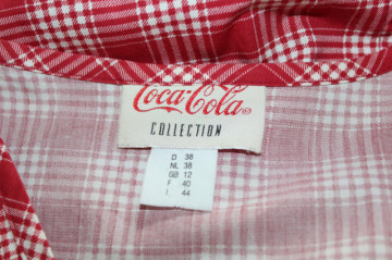 Rochie retro Coca Cola Collection – anii ’90, carouri alb‑roșii - Img 7