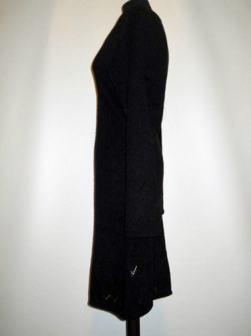 Rochie retro din tricot negru anii '90