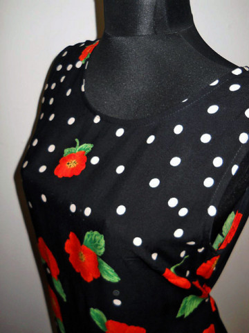 Rochie retro print maci anii '90 - Img 6