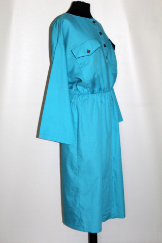 Rochie retro turcoaz anii 80