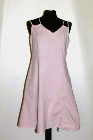 Rochie roz Caraco – vintage anii ’90, model casual