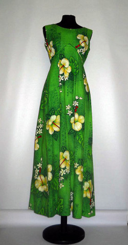 Rochie verde "Royal Hawaiian" anii '60