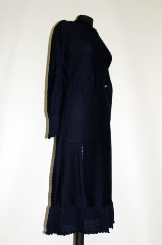 Rochie vintage dantela bleumarin anii '50