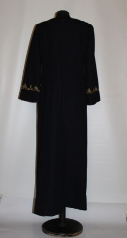 Rochie vintage de seară Rosie Fashion neagră cu fir auriu – anii ’60 - Img 4