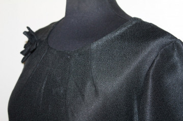 Rochie vintage neagră din crepe – anii ’60 - Img 6