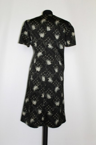 Rochie vintage print frunze anii '60