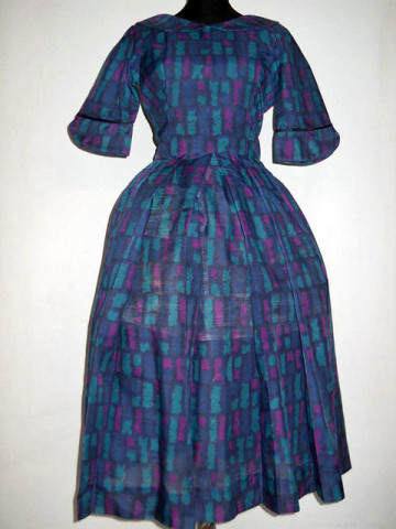 Rochie vintage print grafic anii '50