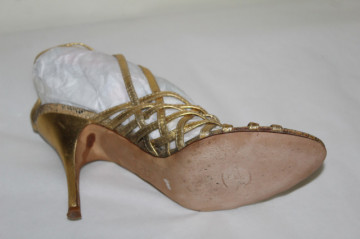 Sandale aurii Just Cavalli – vintage statement, glam retro - Img 5