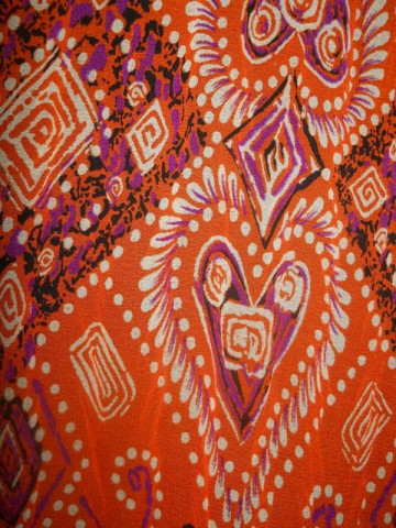 Bluza hippie portocalie anii '70