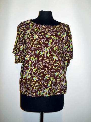 Bluza print floral pictat anii '60