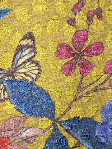 Bluza Wu’Side cu spate fluturi și flori – gri multicolor, vintage - Img 5