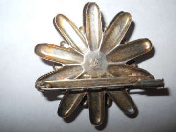 Brosa floare din argint perioada victoriana cca. 1890
