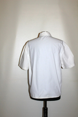 Cămașă broderie spartă Esprit din poplin alb – vintage - Img 3