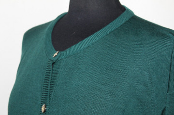 Cardigan verde Burberry anii 80