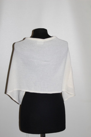 Cardigan vintage Philomena Christ – tricot ivoire minimalist, designer european - Img 3
