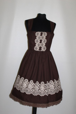 Dirndl aplicatii dantela anii '70