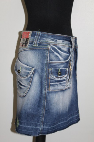 Fustă mini jeans Hikaryo anii 90