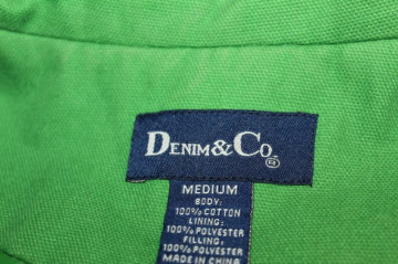 Jacheta denim verde acid anii '90