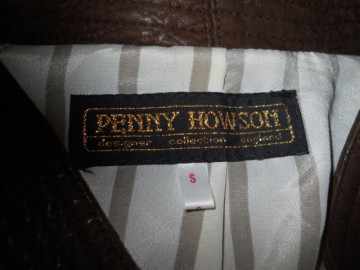 Jacheta retro din piele "Penny Howson" anii '80