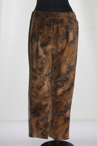 Pantaloni din catifea Kenzo Jungle print maro – retro anii ’90 - Img 3