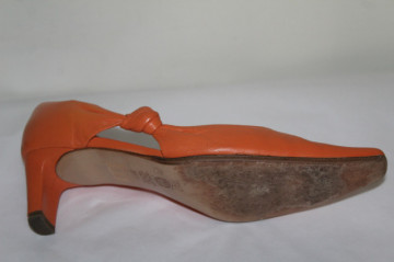 Pantofi portocalii Moda di Fausto