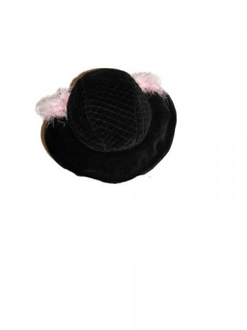 Pink Feathers Vintage Hat '40s - Img 6