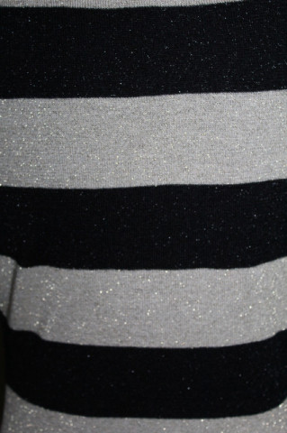 Pulover retro cu dungi negre și aurii – repro anii ’70, look nautic  - Img 4