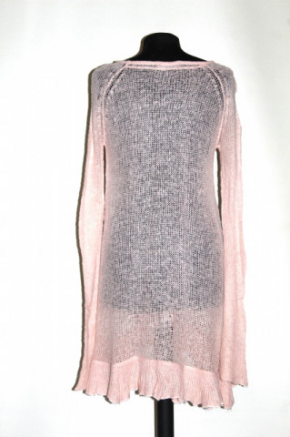 Pulover roz volănașe – vintage romantic Gina Tricot - Img 3