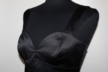 Rochie bandage neagră – retro body-con repro anii ’80 - Img 5