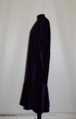 Rochie de ocazie din catifea violet anii '70 - '80