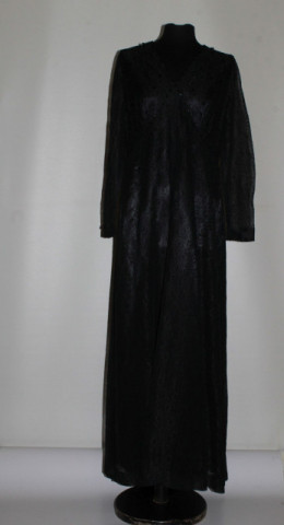 Rochie de seară vintage din dantelă neagră anii 60