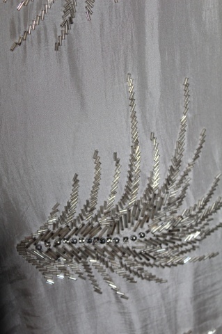 Rochie din mătase naturală cu broderie din mărgele – repro anii ’60, River Island - Img 6