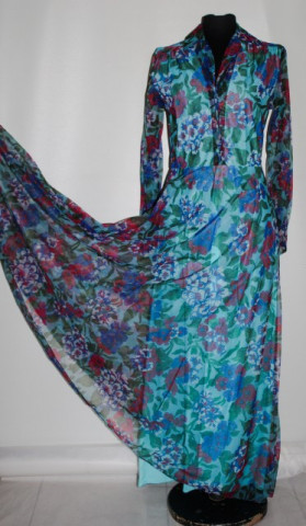 Rochie maxi "Ricam" anii '70