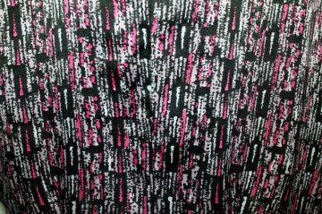 Rochie print abstract roz si lila anii '60