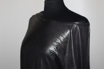Rochie retro Fervente argintiu metalizat – retro anii ’90 - Img 5