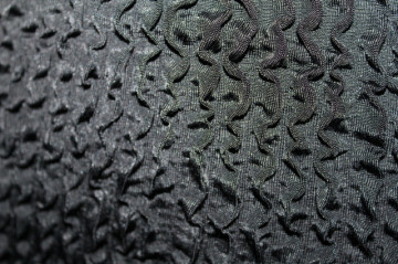 Rochie retro gofrată anii ’90 – negru, textură elastică - Img 7