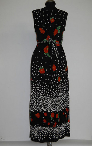 Rochie retro print maci anii '90 - Img 3