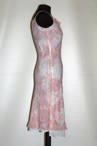 Rochie roz deschis arabescuri repro anii '70