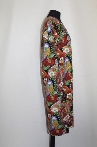 Rochie vintage cu print floral multicolor – silhouette anii ’60 - Img 2