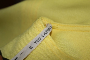 Rochie vintage galbena "Ted Lapidus" anii '60