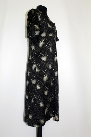 Rochie vintage print frunze anii '60
