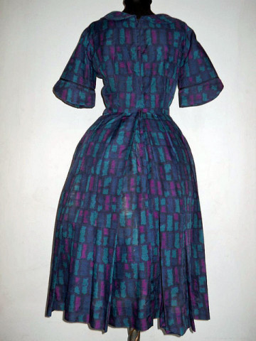 Rochie vintage  print grafic anii '50