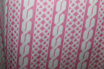 Rochie vintage roz print in relief anii '60