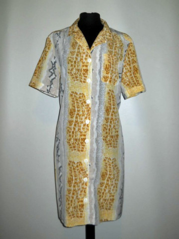 Rochie vintage snake print anii '80 - Img 1