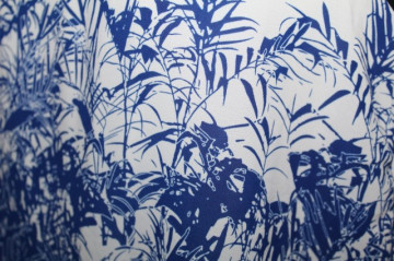 Salopeta print vegetal repro anii '70