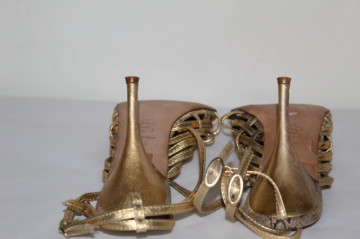 Sandale aurii Just Cavalli – vintage statement, glam retro - Img 6